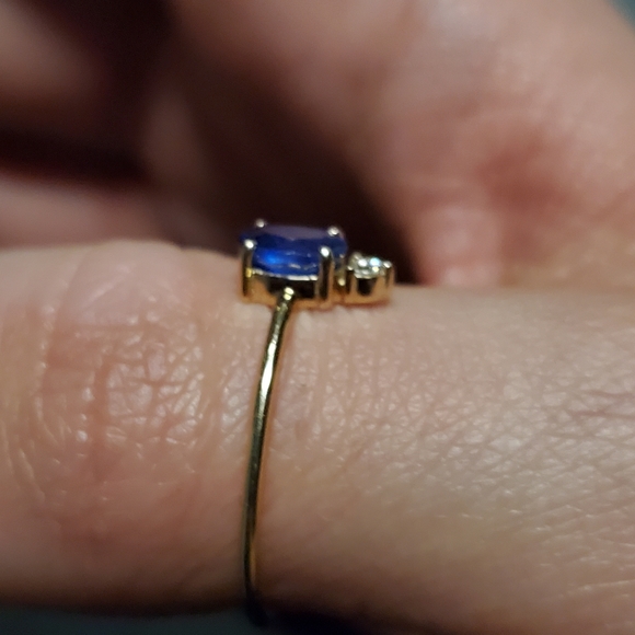 14K Gold Sapphire/Diamond Ring, 10 - Picture 13 of 14